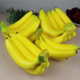 Party Decoration Artificial Banana Fake Fruit Plastic Model Decorative Home Shop Po Prop Display Simulation