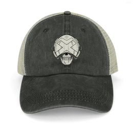 Berets FALL OF X - Professor Skull Cowboy Hat Rugby Luxury Cap Beach Baseball Trucker Hats For Men Women's