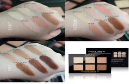 IMAGIC 6 Colours Contour Palette Concealer Makeup Party Contour Palette With Makeup Brushes Maquiagem Face Cream Palette3638266