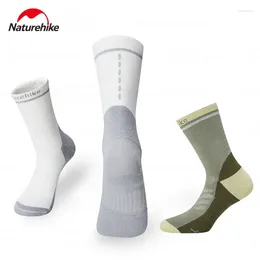 Sports Socks Naturehike Cycling Comfort Mid-Calf Outdoor For Men Women Thickened Warm Camping Hiking Reflective Printing