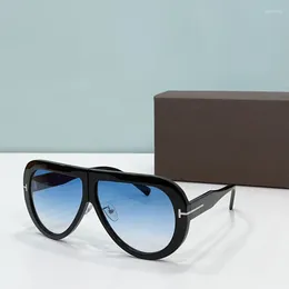 Sunglasses TF0836 Original Real T On Both Sides Men Fashion Oval Uv400 Eyeglasses Women Acetate Tortoise Glasses