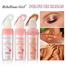 Body Glitter 3Color Polvo De Hadas Fairy Dust Highlight Patting Shining Powder Full Body Silhouette and Collarbone Suitable for Face and Eyes d240503
