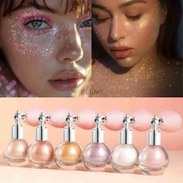 Body Glitter 6 Colours Diamond Highlight Powder Spray Waterproof High Gloss Body Glitter Bronzer Powder Brightening Contour Illuminator Makeup d240503