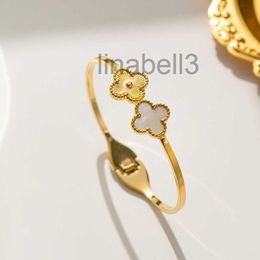 Designer Bracelets 4/Four Leaf Clover Bangle Jewellery Open-end Bracelet Brand 18K Gold Plated Women Jewellery Lady Party Gifts NQP1
