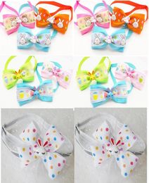 Dog Apparel 100PCLot Easter Bow Ties Pet Neckties Bowties Collars Holiday Accessories3610320