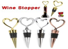 Heart Shaped Metal Wine Stopper Tools Bottles Stoppers Party Wedding Favours Gift Sealed Alcohol Bottle Pourer Cover Kitchen Barwar9718913