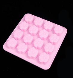 Cake Tools Pet Cat Dog Paws Silicone Mould 16 Holes Cookie Candy Chocolate DIY Mould Decorating Baking Handmade Soap5485499