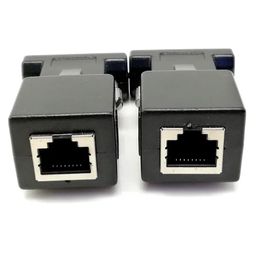 new 2024 15pin VGA Female To RJ-45 Female Connector Card VGA RGB HDB Extender To LAN CAT5 CAT6 RJ45 Network Ethernet Cable Adapterfor RJ45