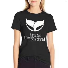 Women's Polos Mystic Film Festival Merch T-shirt Short Sleeve Tee Tops Clothing