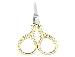 Stainless Steel Handmade Scissors Round Head Nose Hair Clipper Retro Gold Plated Household Tailor Shears For Embroidery Sewing Bea2983045