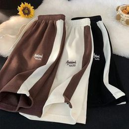 Men's Shorts Casual For Women High-waisted Contrasting Colors Loose And Versatile Trendy Mid-pants Outer Wear Sports Five-point