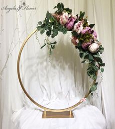 Decorative Flowers Wreaths 405060cm Wedding Arch Table Centrepiece Artificial Flower Stand Road Lead Window Display Frame Shel8096308