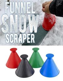 Magnetic Window Cleaners Car Windshield Ice Scraper Tool Cone Shaped Outdoor Round Funnel Remover Snow Tools Cleaning Tools17587083124388