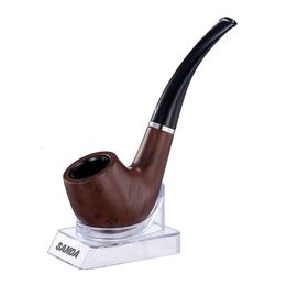 Sd-109A Large Pipe With Base Leather Case Smoking Pipe Business Gifts