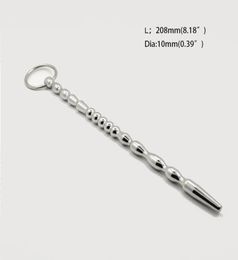 Stainless Steel 208 mm Urethral Plug Urethral Expansion Sex Product Penis Plug Sounding Toy Catheters Device Toys4410941