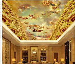 European classic character oil painting ceiling zenith mural 3d ceiling murals wallpaper8893703