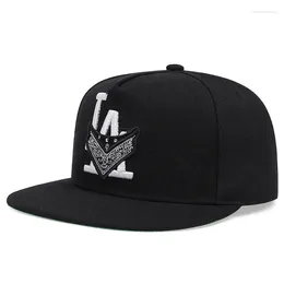 Ball Caps 1 Pc Letter Three-dimensional Embroidered Baseball Cap Hip-hop Fashion Flat Brim Hat