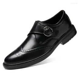 Casual Shoes Genuine Leather Men England Business Dress Comfortable Dad Scalp Non-slip Footwear Big Size 47