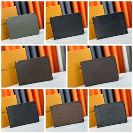 Mens Wallet Aerogram Leather Handbag Specially Designed for New Tablets Metal Logo iPad set Cellphone Bags