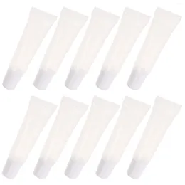 Storage Bottles 10 Pcs Empty Tube Of Lip Glaze Hose Gloss Containers Tubes Lipstick Small Holder Refillable