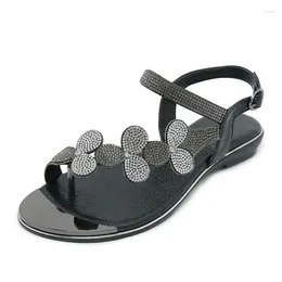 Casual Shoes 2024 Summer Bohemian Woman Sandals Open Toe Fashion Female Women Beach Flats Ladies Big Size 36-42