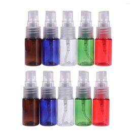 Storage Bottles 10pcs 10ml Mini Plastic Small Empty Spray For Make Up And Skin Care Refillable Travel Use (Random Color)