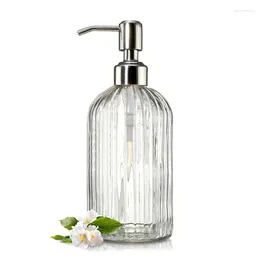 Liquid Soap Dispenser Travel Marble StripesGlass Bottle Lotion Shower Gel Empty Bathroom Fit For GXMA