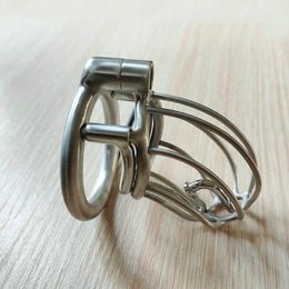 Male Chastity Devices PA Cock Lock Glans Piercing Penis Ring Restraint Steel Cage Metal Lock Slaves Bondage Bdsm Mens Fetish Toys Gays Cbt S Screw Torture Adult Toys