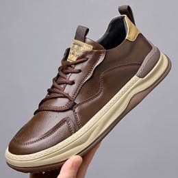 2024 Hot sale casual shoes white black brown green Mens shoes breathable outdoor sports sneakers size 38-44 GAI