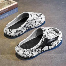 Slippers Couple Style Summer Suitable Indoor And Outdoor Trendy All-match Fashionably Simple Sandals Unique Design Comfortable