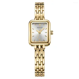 Wristwatches Julius Watch For Women Women's Stainless Steel Band Luxury Gift Dual-Layer Dial Fashion Montre JA-771