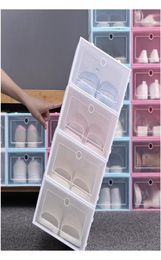 Bins Housekeeping Organization Home Garden Drop Delivery 2021 Thicken Clear Plastic Dustproof Storage Transparent Shoe Boxes Can5560531