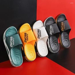 Slippers Men's Can Be Worn Externally In Summer Non-Skid Bathroom Sandals Trendy Home Indoor Flip-flops For Men