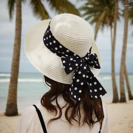 Berets Women's Spring/Summer Beach Fashion Straw Hat Sunshade Sun Hollow Breathable Trendy Fisherman