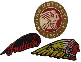 3pcsset 1901 INDIAN MOTORCYCLE Biker Club MC Front Jacket Vest Patch Detailed Embroidery 7001487