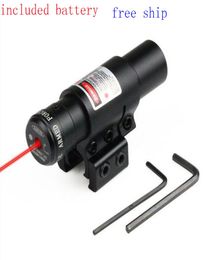 Tactical Red Dot Laser Sight for hunting pistol and 11mm or 20mm rail Accurate 650nm With 1120 mm Mount Rail for Airsoft Guns4204415