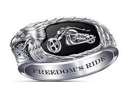 New Hip Hop Big Rings for Men Rock Style Viking India Steampumk Silver Color Cowboy Motorcycle Fashion Accessories Gifts Jewelry7406131