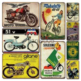 Metal Painting Vintage Motorcycles Metal Plate Tin Sign Personalized Motor Art Wall Sticekrs Retro Man Cave Garage Living Room Decoration Plaque Size 30X20cm