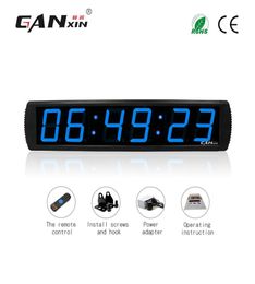 GANXIN4 inch 6 Digits LED Display Digital Office Clock Garage Edition Wall Timer countdown clock3581245