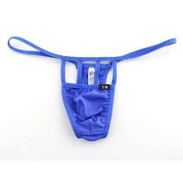 Underpants 2020 Mens thong sexy mens underwear oversized athletes S-XXXL ultra-thin silk Q240430