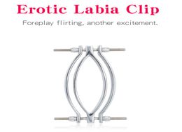 Labia Clip Clitoris Clamp BDSM Bondage Adult Games Gspot Massage Clitoris Stimulator Stainless Steel Sex Toys For Women5114539