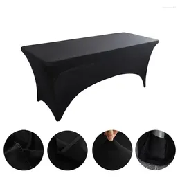 Table Cloth Solid Color Spandex Tablecloth For El Wedding Birthday Party Banquet 6FT Fitted Stretch Rectangular Cocktail Cover