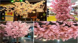 Simulated Cherry Blossom Artificial Plants Decorative Flowers Home Decoration Silk Cherrys Blossoms Bouquet Wedding Festival3369340