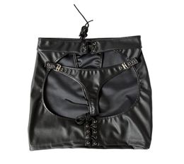 Mini Skirt Porn Sexy Lingerie Black Leather Panties Panty Latex Dress Fetish PVC Erotic Sexy G Strings for Women Bdsm Bondage CX208058065
