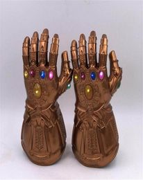 The 4 Endgame Thanos Gloves Cosplay Prop LED Gloves PVC Infinity Gauntlet Halloween Party sy3m6841641