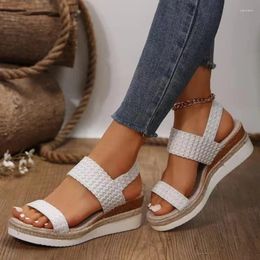 Dress Shoes 2024 Ladies Rome Sandals Platform Soft Women's Open Toe Walking Party Footwear Female Zapatillas Muje