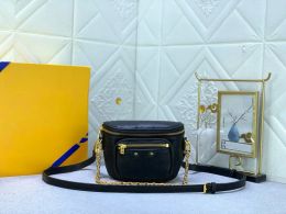 Women Designer Shoulder Bag High Quality Mini Bumbag Parisian Style Luxury Chest Bag Ladies Clutch Waist Fanny Pack Crossbody Belt Bags Z 5.3