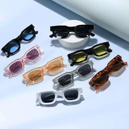 Sunglasses A Pair Of PC Concave Female Fashion Trend Small Box MEN'S Glasses Hip-hop