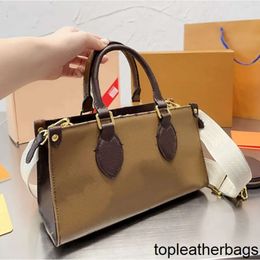 Luis Vintage Lvvl Lvity Lvse Tote Bags Handbags Shopping Purse Genuine Women Leather Old Flower Letters Circular Wallet Detachable Wide Strap