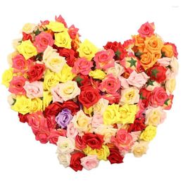 Decorative Flowers 10pcs Artificial Roses Home Wedding Party Holiday Decoration DIY Mother's Day Valentine's Birthday Gift